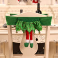 Miniatyrbild 5 av 5: Julstolsöverdrag, Juldekorativa stolsryggöverdrag, Jultomtestolöverdrag, Jultomteöverdrag - 2-pack