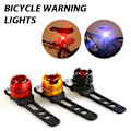 Miniatyrbillede 2 af 5: 3 stk. Cykel LED Baglygte Rød Lampe Baglygte Klemme Advarselslygte