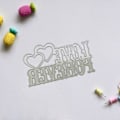 Pikkukuva 2 / 5: Rakkaus Sanat Leikkuukuviot Metalli Embossing Stencilit Scrapbooking Diy Käsitöihin
