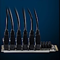 Pikkukuva 4 / 5: M.2 (pcie 3.0) - 6-porttinen Sata Iii 6g Ssd -sovitin Sataiii-kaapelilla
