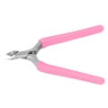 Miniatyrbilde 3 av 5: Neglebåndsklipper og -trimmer i rustfritt stål - Neglepleieverktøy for fjerning av neglebånd, med rosa håndtak