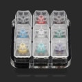 Miniatyrbilde 3 av 5: 9 Key Caps Testing Tool Gateron Mx Switches Keyboard Tester Kit G Shaft Clear Keycaps Sampler Pcb Mechanical Keyboard
