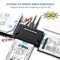 Pikkukuva 1 / 5: Zilkee Ultra Recovery Converter Usb3.0 To Sata/ide Kova-aseen Kaapelin Sovitin Eu-pistoke