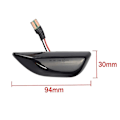 Pikkukuva 5 / 5: Peräkkäin vilkkuva LED-vilkku sivuvalo dynaaminen vilkku Opel Mokka X Chevrolet Trax Buick Encore 2013-2020