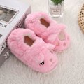 Pikkukuva 3 / 4: Poikien ja tyttöjen lämpimät pehmolelutossut lapsille talven sisäkäyttöön pink s094 7-8 toddler