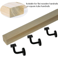 Miniatyrbilde 5 av 5: 6 stk. trappegelender i rustfritt stål, trappegelenderstøtte, gelenderbraketter for F