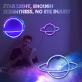 Miniatyrbilde 2 av 4: Led Planet Neonlys Universe-Formet Pynt Nett Rød Dekorasjon Nattelys