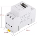 Miniatyrbillede 3 af 3: Digital Timer, Lcd Display Ugentlig Programmerbar Elektronisk Relæ Tidsur 15a (220v)