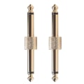 Miniatyrbillede 5 af 5: 5 stk. 1/4 tommer 6,35 mm guitar effektpedal stikforbindelse kobling interface kabeladapter elektrisk pedal