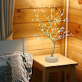 Miniatyrbillede 2 af 5: LED Lys Træ, 108 LED Perler Natlys, Justerbare Grene DIY Kobbertråd Trædesign til Bryllup