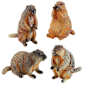 Miniatyrbillede 1 af 5: Miniatyr Groundhog Model Ornament Kunstig Groundhog Legetøj Simuleret Groundhog Dyremodel Legetøj Dekorationer Til Miniature Zoo Og Have Sandkasse C