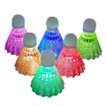 Pikkukuva 1 / 5: Dww-badminton Led, 6 kappaletta valaistu sulkapallo, Led sulkapallo pallo, nailon sulkapallo, jolla on erinomainen vakaus ja kestävyys