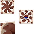 Miniatyrbillede 2 af 5: 3D-printer køleventilator 3,6x3,6 tommer varmeafledningsventilator 5v lydløs køler