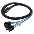 Ryra 1/0.5m 12gbps Mini-SAS SFF-8087 til 4 SATA Kabel SAS 36p til 4 SATA3.0 Harddisk
