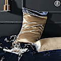 Pikkukuva 1 / 5: 2x Silk Blend Pillowcase Satin Two Tone Shiny Pillowcase Only Cover Bedding