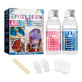 Miniatyrbillede 1 af 5: Epoxy Resin og Hærder Kit Krystalklar med Handsker, Graduerede Kopper, Pin