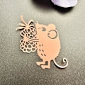 Miniatyrbillede 3 af 5: Mus Metal Skæredør Stanse DIY Scrapbooking Dekoration Embossing Papirkort Skabelon