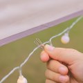 Miniatyrbilde 3 av 4: 12 stk Utendørs Teltspenne Lampeledning Festespenne - Hul Lang Hale Klips For Diverse Bruk