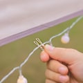 Miniatyrbillede 3 af 4: 12 stk. Udendørs Teltsnor Klips Lampestreng Fastgørelsesklips - Hul Lang Hale Klips Til Forskellige Anvendelser