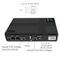 Miniatyrbild 5 av 5: Hem Batteribackup 8800mah för 5v 9v 12v LED-ljus Wifi-router Telefon Webbkamera
