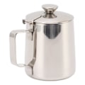 Miniatyrbilde 5 av 5: 350 ml melkeskummer i rustfritt stål med lokk - perfekt for cappuccino og kaffeskum