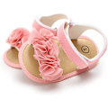 Miniatyrbild 2 av 4: Spädbarn Baby Flickor Sommar Sandaler Med Blomma Mjuk Sula Nyfödd Småbarn Första Walker Spjälsäng Klänning Skor 01 pink 6-12 months infant