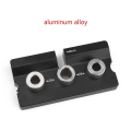 Miniatyrbillede 3 af 3: 3-i-1 træbearbejdningshul-lokalisator 8mm/10mm hulguide dyvling jig punch lokalisator sort 1stk