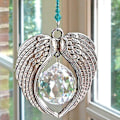 Miniatyrbilde 1 av 2: Krystall anheng engelvinger solfanger ornament - regnbuemaker for vinduer