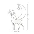 Miniatyrbillede 4 af 5: Juleelg Metal Skæredør Stencil Diy Scrapbooking Album Papirkort Skabelon Form Embossing Kunsthåndværk Dekoration
