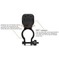 Miniatyrbillede 4 af 4: 360 Graders Rotationsbeslag Cykel Lygte Stativ Cykel Mtb Lampe Holder