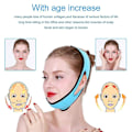 Miniatyrbillede 2 af 5: Justerbar ansigts slankende maske, v-linje maske kompression dobbelt hage rem åndbar v-linje løftende maske hage op