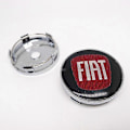 Miniatyrbillede 3 af 4: 4 stk. 60mm Hjulkapsler til Fiat 500 - Støvbeskyttende Dæksel Emblem til Punto Stilo Bravo Ducato Freemont 124 600 h