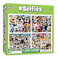 Pikkukuva 1 / 3: Masterpieces Puzzle Selfies -palapeli 4 kappaleen pakkaus (100 kpl).yt