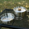 Miniatyrbilde 2 av 5: Kokesett for utendørs matlaging, gryte- og panne-sett for piknik, camping og fotturer