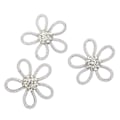 Miniatyrbild 3 av 3: 3 st skor brosch söta färger 6 cm Rhineston bred blomma form kläder brosch för skor väska bröllopsklänning