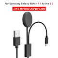 Miniatyrbillede 3 af 5: 2 i 1 Smart Type-c Pd Hurtigopladningskabel Til Samsung Galaxy Watch3/4/4 Classic