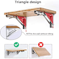 Miniatyrbilde 2 av 5: Folding Shelf Bracket, 12/300mm Rustfritt Stål Veggmontert Folding Bracket, 2 Pack Heavy Duty Retractable Folding Console Bracket For Garage Workbenc