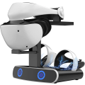Miniatyrbilde 1 av 5: Ladestasjon for Ps Vr2-kontrollere og headsetstativ, trådløs kontaktladestasjon for 2 kontrollere, Ps-vr2-laderstasjon