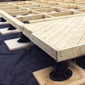 Miniatyrbillede 4 af 5: 4x Højdejusterbare Sokler Fra 60 Til 140 Mm - Lejer Til Træ-, Wpc- Og Stenbrædder