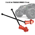Miniatyrbillede 5 af 5: TRAXXAS XMAXX 1/5 Bil CVD Drivakslen Opgradering - Forreste og Bagerste Dogbone Sæt (Rød)