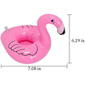 Miniatyrbillede 4 af 5: Pink Flamingo 10stk Drikke Pool Float, Oppustelig Flydende Drikkeholder, Kan Coke Kop Stativ Station Pool Svømme Floats Til Vand Sjov Børn Bad, Barn Bat