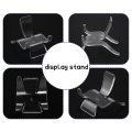 Miniatyrbilde 5 av 5: 36 stk Akryl Rock Clear Plate Holder Staffeli Stativ Sockel For Displaying Rock Mineral Coral