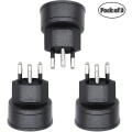Miniatyrbilde 1 av 5: Strømskinne EU til Sveits / Liechtenstein 2-pin adapter De/fr/it/es 3-pin
