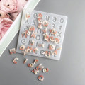 Miniatyrbillede 4 af 5: DIY Polymer Ler Kunsthåndværk UV Epoxy Form Alfabet Bogstaver Tal Silikoneform