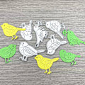 Miniatyrbillede 3 af 5: Fugle Metal Skæredør Stencil Diy Scrapbooking Album Papirkort Skabelon Form Embossing Craft