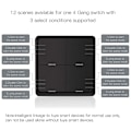 Miniatyrbilde 5 av 5: Tuya Zigbee Smart Scene Switch 4-gang 12 Scene Smart Home Scene Switch