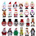 Miniatyrbilde 3 av 10: Vind opp leker for barn, vind opp gående julenissen elg vind opp leker, julegaver open mouth and dance santa claus