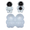Miniatyrbillede 1 af 5: 3D Planet Astronaut Ornament Mold Resin Epoxy Silikone Nøglering Brosje Mold