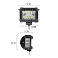 Miniatyrbilde 3 av 5: 4 tommers arbeidslys Spot Flood Led lysstang Reverseringslampe 108w for bil