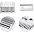 Miniatyrbild 2 av 5: Justerbara klippblad, 2 hål hårklippare ersättningsblad (2 set, silver) Riilq